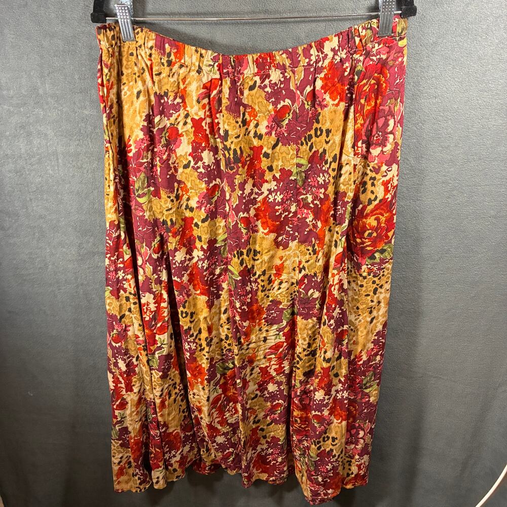 women peasant skirt 1x floral cottagecore boho tiered‎ prairie festival western